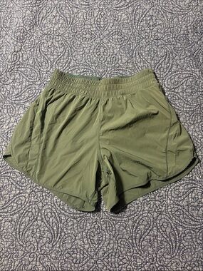 Green Athletic Running Shorts